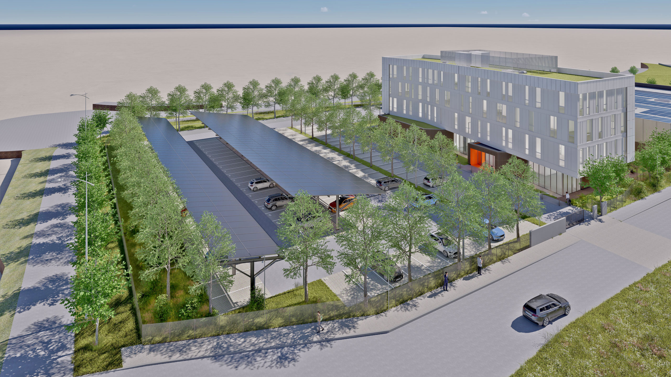 bureaux et hall R&D